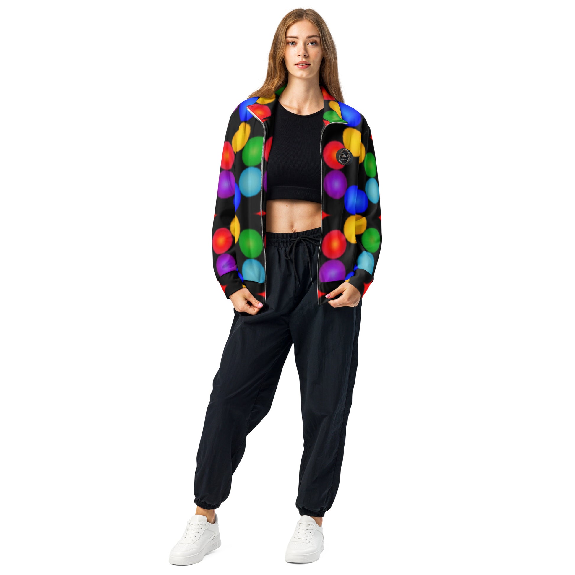 Unisex track jacket women frunt side