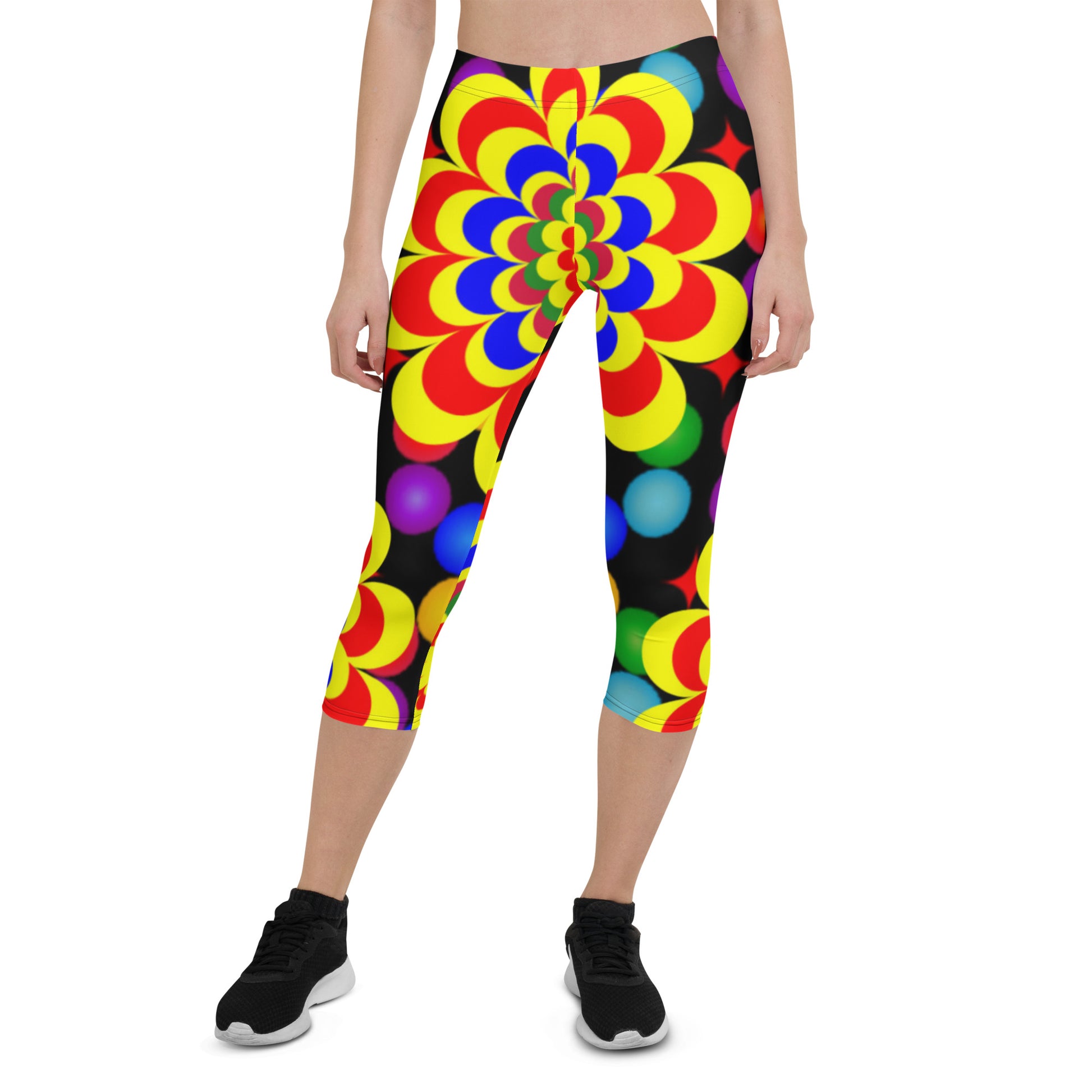 capri legging flower pattern design