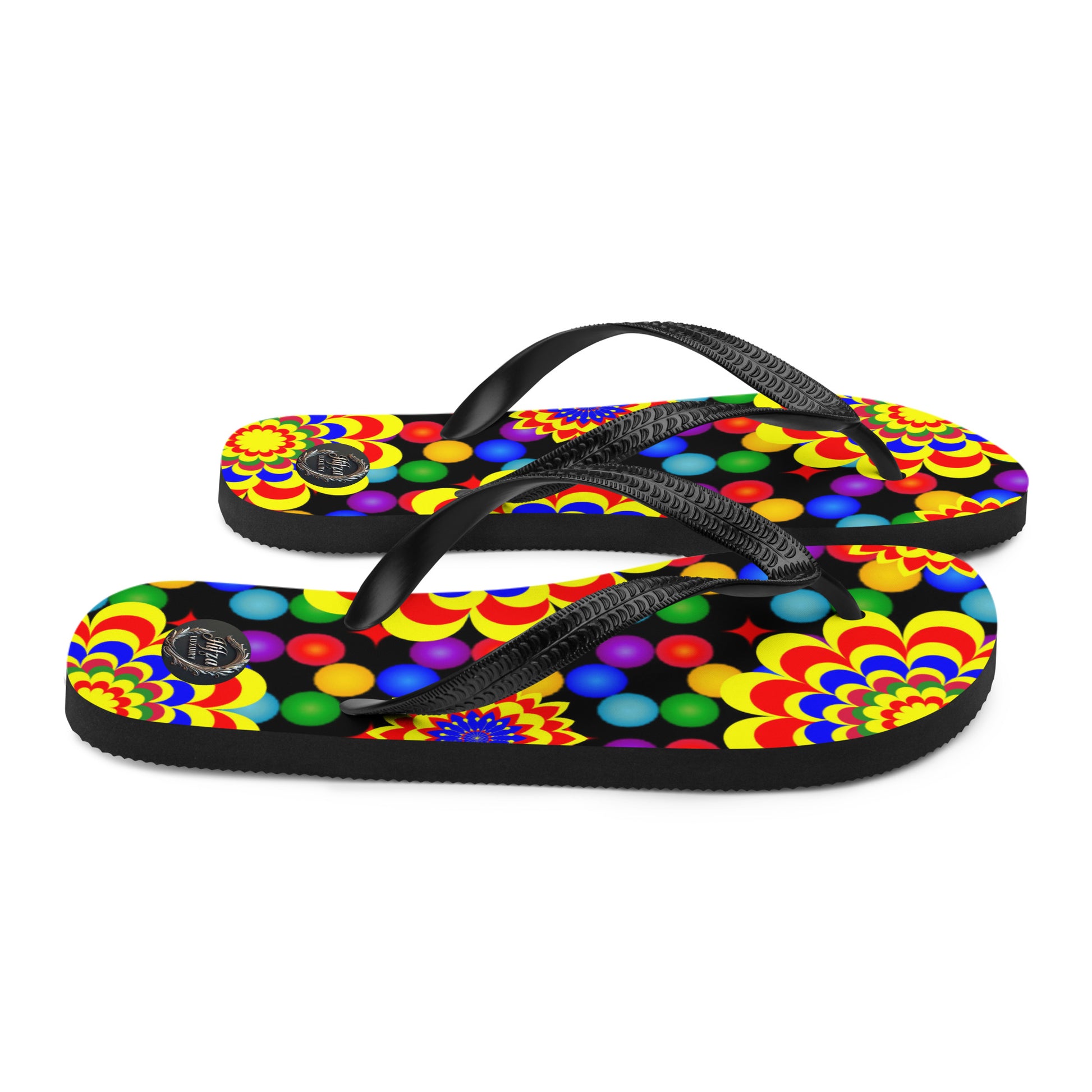 flip flops luxury floral