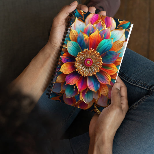 spiral-notebook-sunflower